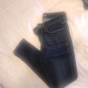 Dark blue jeans